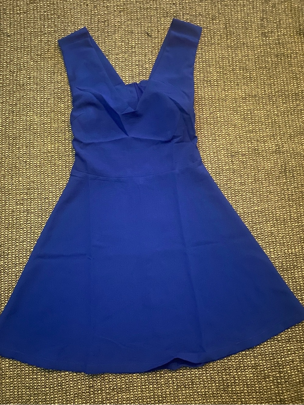 BLVD Royal Blue Sleeveless Fit-and-Flare Dress